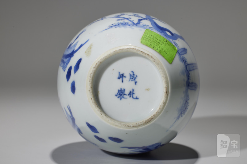 清康熙  青花人物仕女纹茶叶罐 - 图6